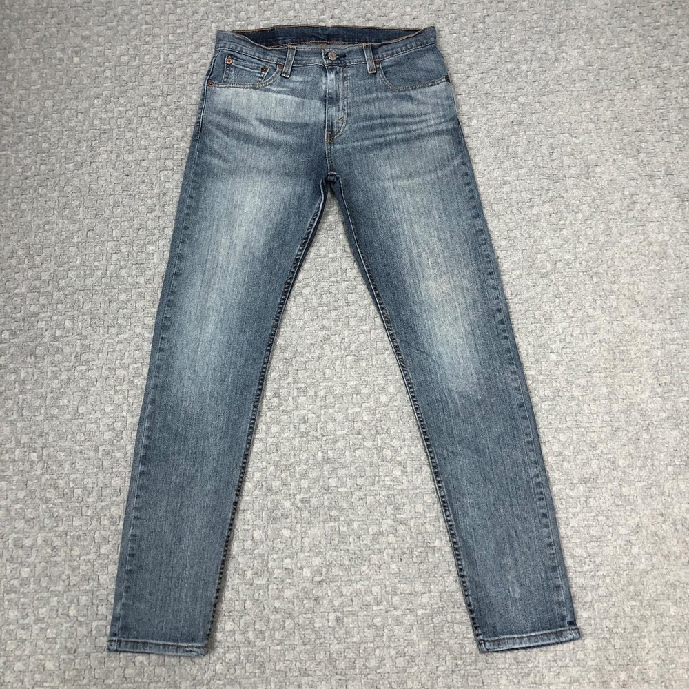 Levis 512 Jeans Mens 30x32 Light Wash Slim Tapered Leg Denim Stretch Casual Norm